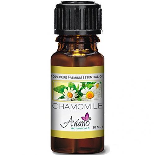 Bottle of chamomile oil