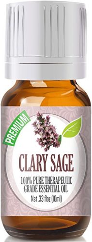 Bottle of clary sage oil