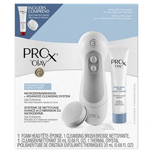 ProX by Olay Microdermabrasion Plus Advanced Facial Cleansing Brush System Package